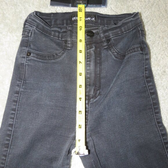 ZEE.GEE.WHY. Black Swizzle Sticks Mid Super Duper Skinny Jeans Size 25 - Picture 8 of 16